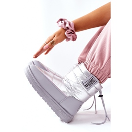 Dámské sněhové boty Big Star II274118 Silver stříbrný 1