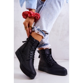 Dámské vysoké tenisky Big Star II274096 černé černá 2