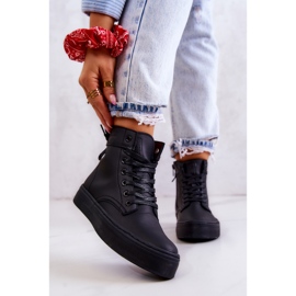 Dámské vysoké tenisky Big Star II274096 černé černá 1