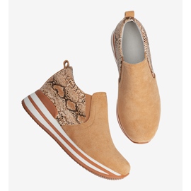 BM Oranžové tenisky na klínu Infinitale oranžový 1