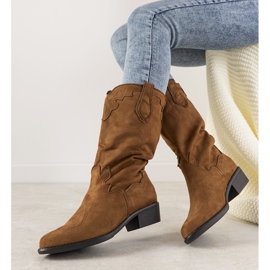 Kovbojské boty Camel LuckyShoes hnědý 1