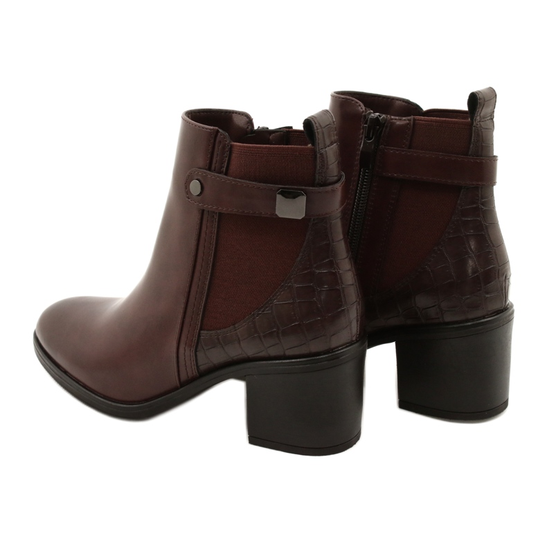 Klasické hnědé boty Sergio Leone BT630 hnědý 4