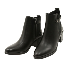 Dámské klasické izolované boty Sergio Leone BT630 Black černý 3