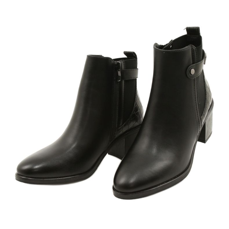 Dámské klasické izolované boty Sergio Leone BT630 Black černý 3