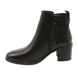 Dámské klasické izolované boty Sergio Leone BT630 Black černý 2