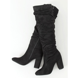 Klasické černé vysoké podpatky W18005 Black černý 1