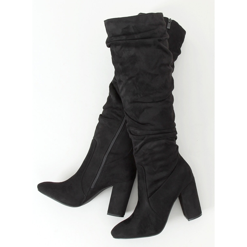 Klasické černé vysoké podpatky W18005 Black černý 1