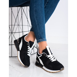 SHELOVET Černé sportovní tenisky černá 1