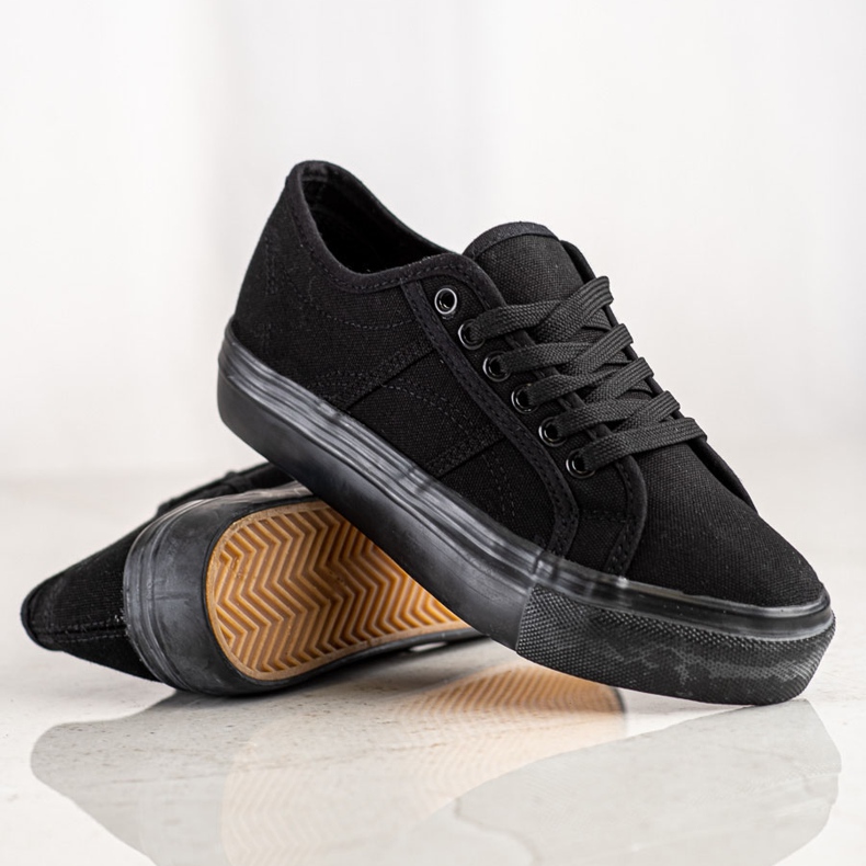 Bella Star Černé tenisky na platformě černá 1