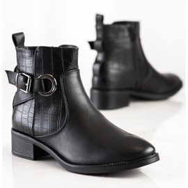 Super Mode Neformální boty se sponou černý 1