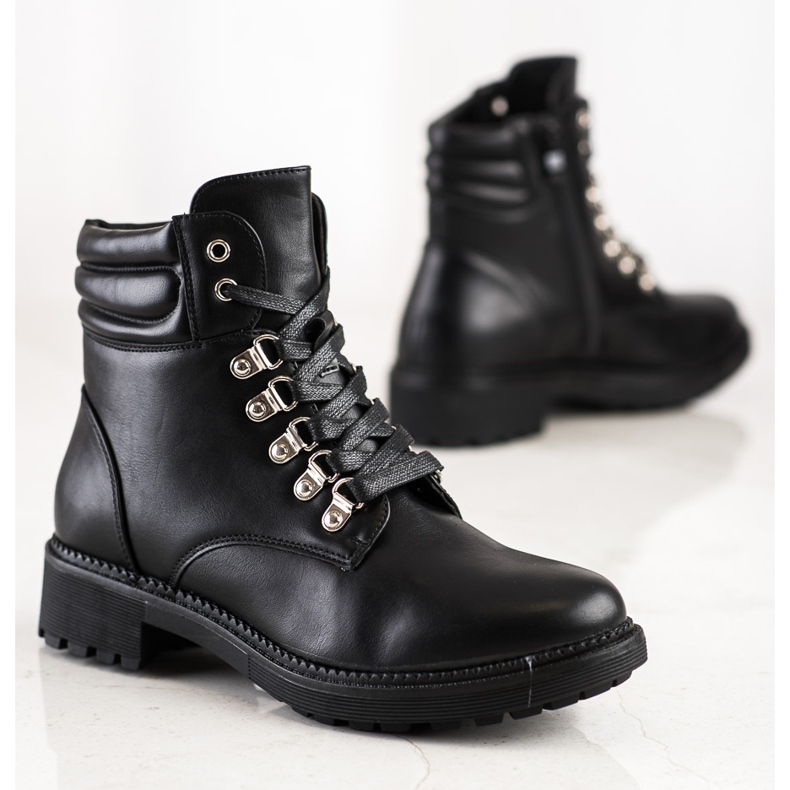 Cm Paris Neformální šněrovací boty černý 1