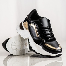 SHELOVET Stylové tenisky černý 1