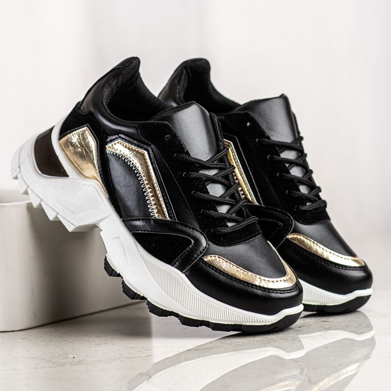 SHELOVET Stylové tenisky černá 2 SHELOVET Stylové tenisky černá 2