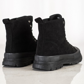 Seastar Vysoké semišové tenisky černý 1