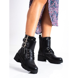 Cm Paris Černí dělníci se sponami černý 1