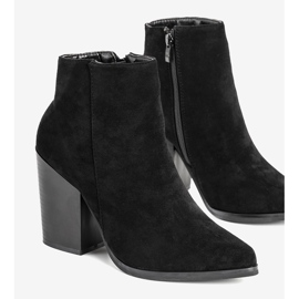 Černé kotníkové boty na post Milady černý 1