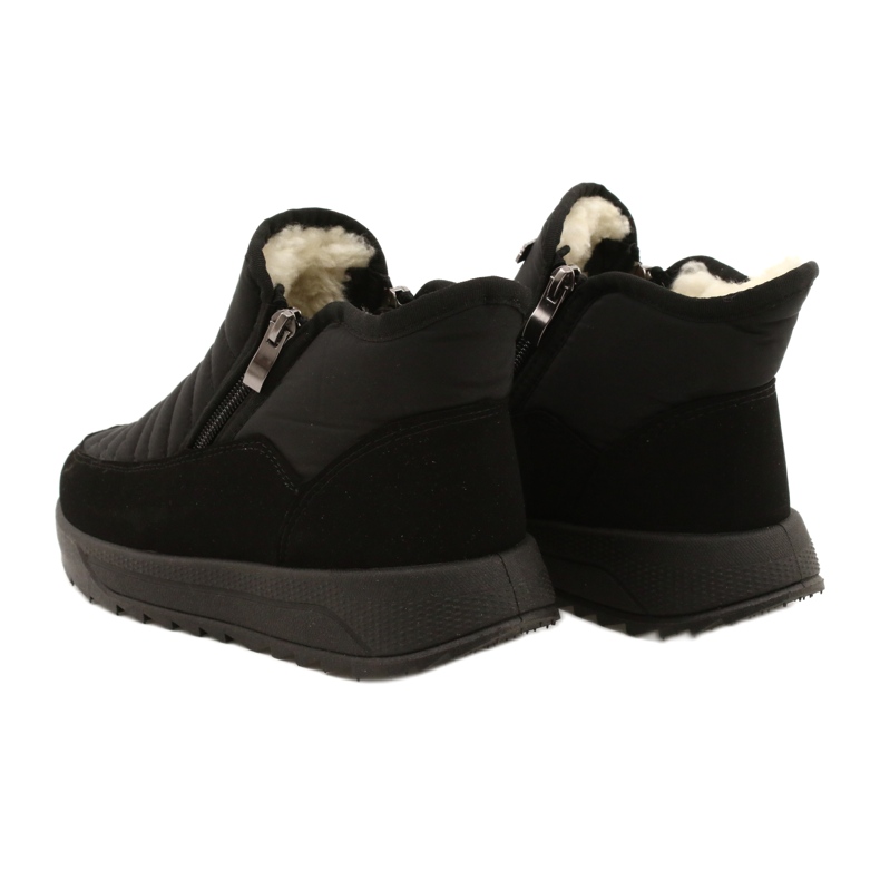 Progress Dámské boty na pokroku v kožešinách progj-21-21 černá 4