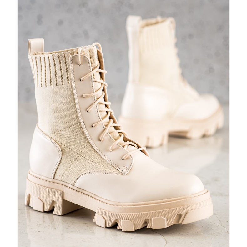 Seastar Nasazovací pracovníci s ponožkou béžový 1