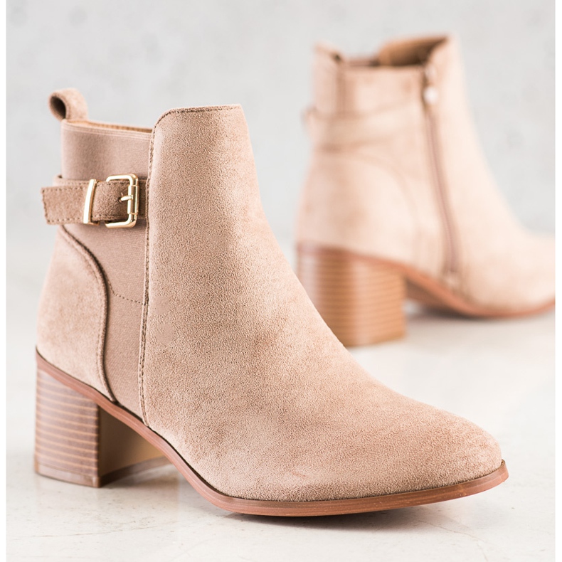 Seastar Elegantní boty se sponou hnědý 2