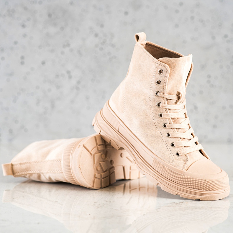 Seastar Vysoké semišové tenisky béžový 1