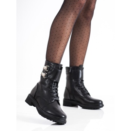 Cm Paris Klasičtí dělníci se sponami černý 2