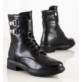 Cm Paris Klasičtí dělníci se sponami černá 1