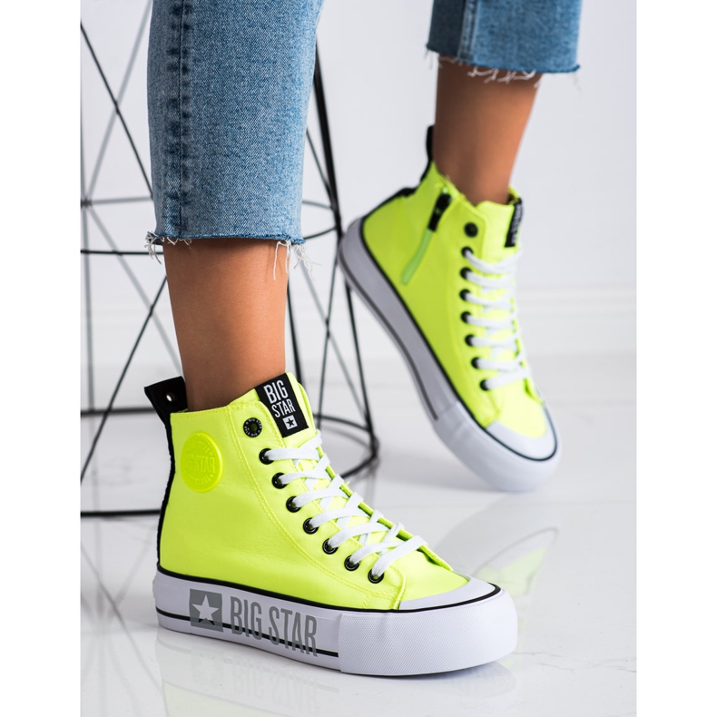 Dámské tenisky Big Star II274015 žlutá 1