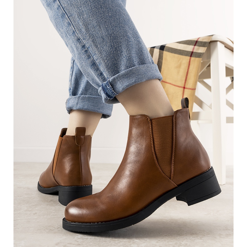 Dámské ploché velbloudí boty Guliet hnědý 1