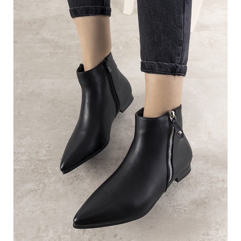 Černé dámské kotníkové boty Santanosik černá 1