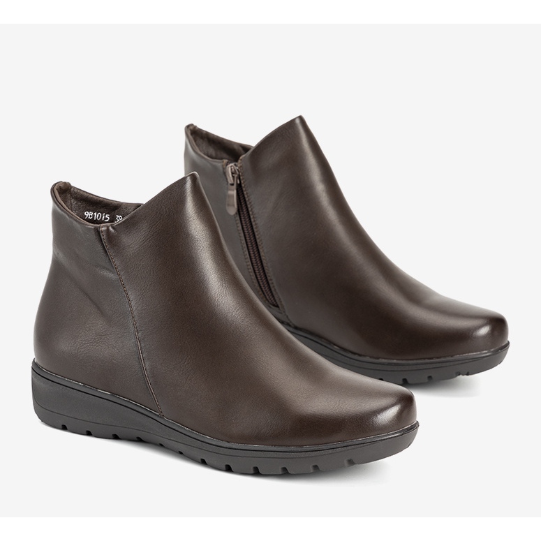 Garrido hnědé hladké ploché boty hnědý 1