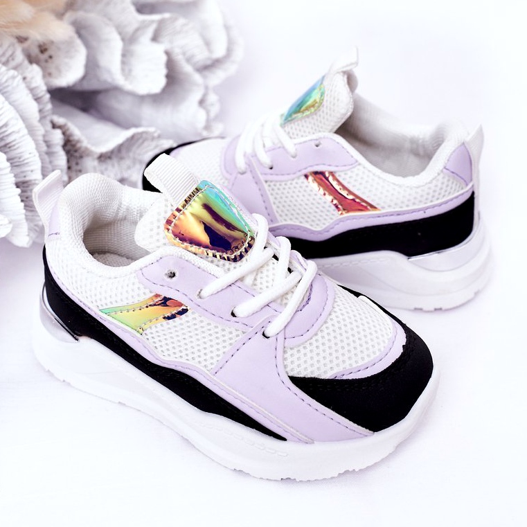 Dětské sportovní boty Tenisky Black-Violet Game Time bílý černá fialový 4