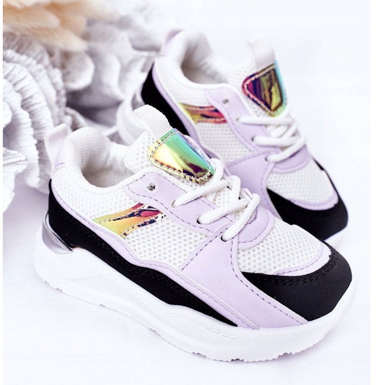 Dětské sportovní boty Tenisky Black-Violet Game Time bílý černý fialová 3