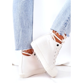 Kožené tenisky Big Star EE274128 bílé bílý 4