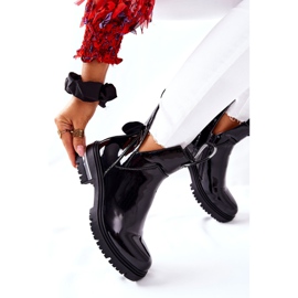 PS1 Dámské lakované boty s výřezy Black Melbourne černá 1