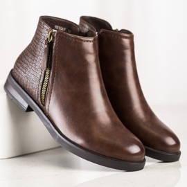 Clowse Neformální boty s hadím potiskem hnědý 2