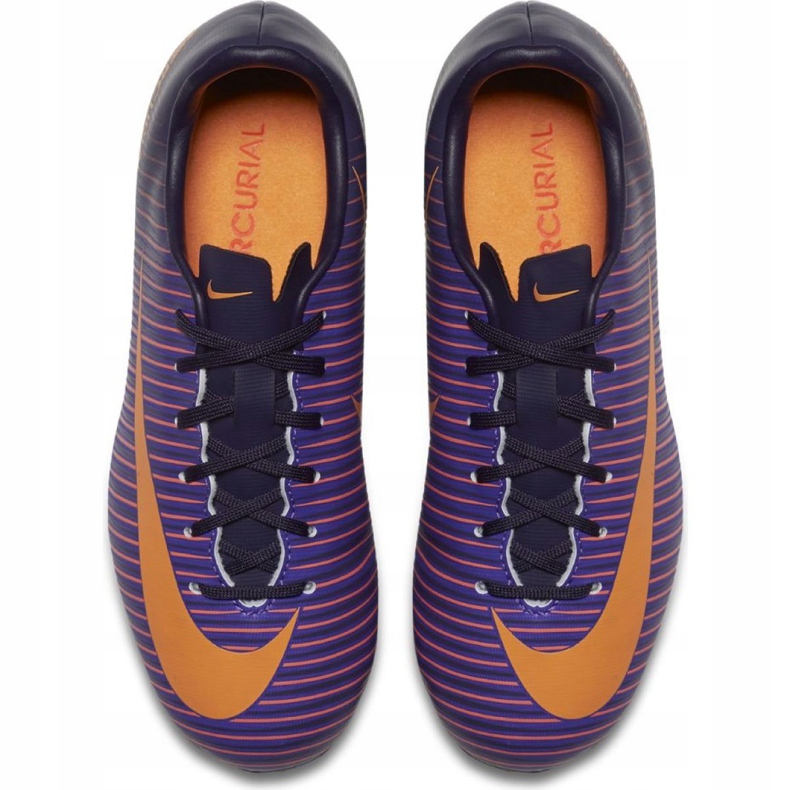 Kopačky Nike Mercurial Vapor Xi Fg Jr 831945-585 růže a fialové 1