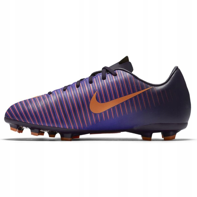 Kopačky Nike Mercurial Vapor Xi Fg Jr 831945-585 růže a fialové 2