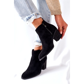 Dámské klasické semišové boty Black Flashbrook černý 3