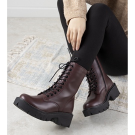 Maroon vysoké kozačky Big Star pro ženy Ochoa bordó 1