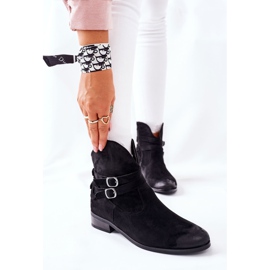 Vinceza Dámské semišové zateplené boty černé Castlerock černá 1