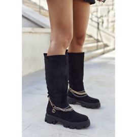 PS1 Dámské vysoké boty Černá laguna 2