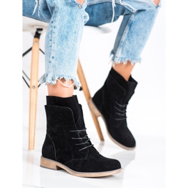 Seastar Vysoké semišové kotníkové boty černý 2