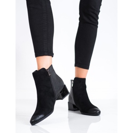 Boty s vložkou VINCEZA s hadím potiskem černá 2