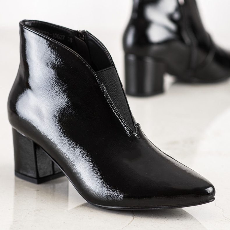 Lakované boty VINCEZA černá 1