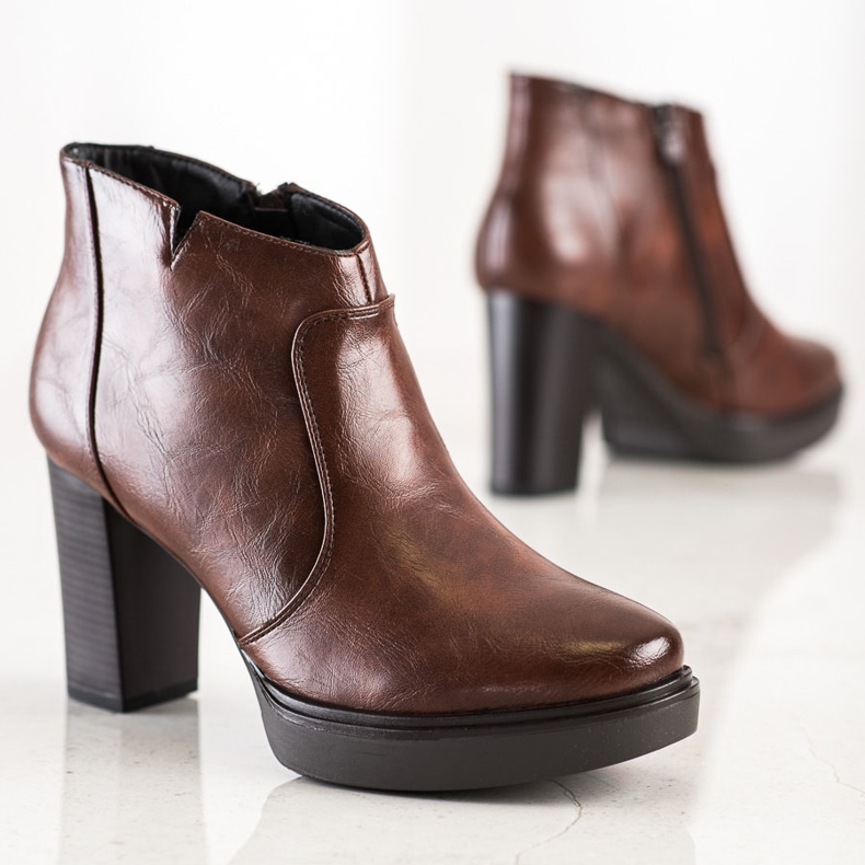 Sabatina Nízké boty na platformě hnědý 1