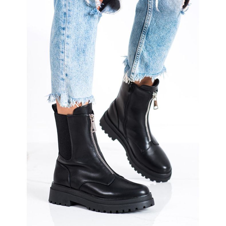 Vinceza Vysoce pracující na platformě černá 2