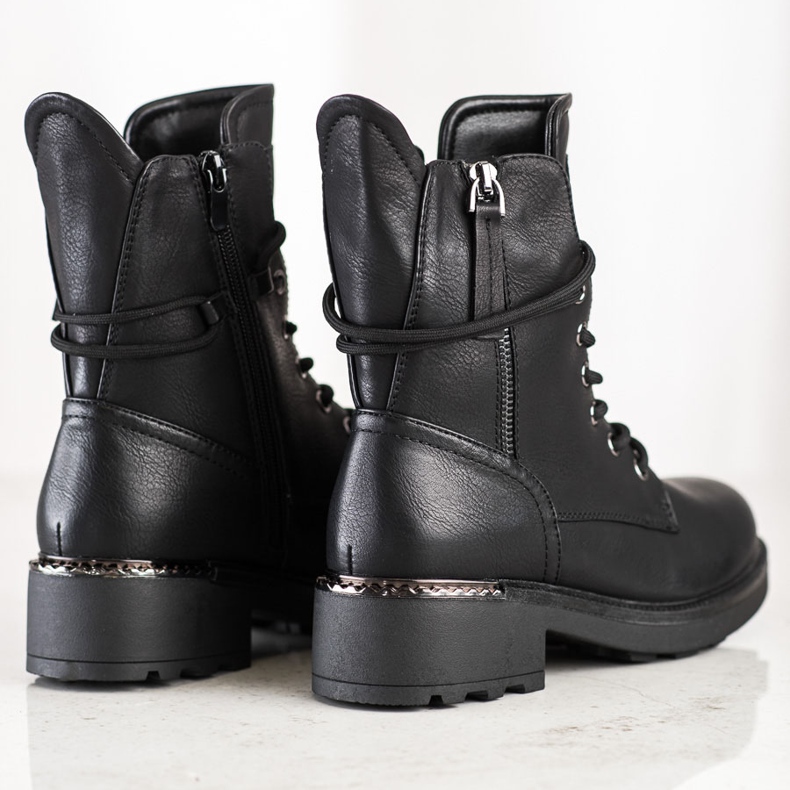 Evento Klasičtí dělníci s ozdobným zipem černá 1