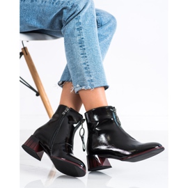 S. BARSKI Elegantní kozačky na zip S.BARSKI černý 2