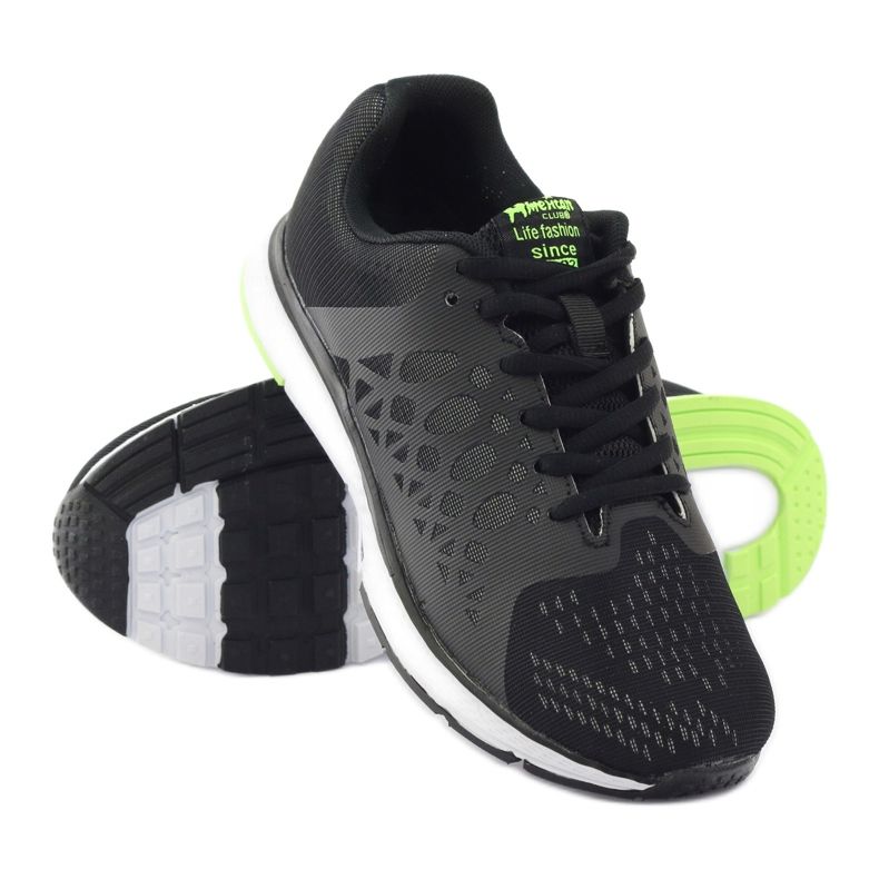 American Club Sportovní světlo ADI American 015 black bílý černý zelený 3