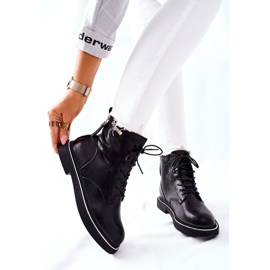 Dámské kožené boty GOE II2N4014 černé černý 1